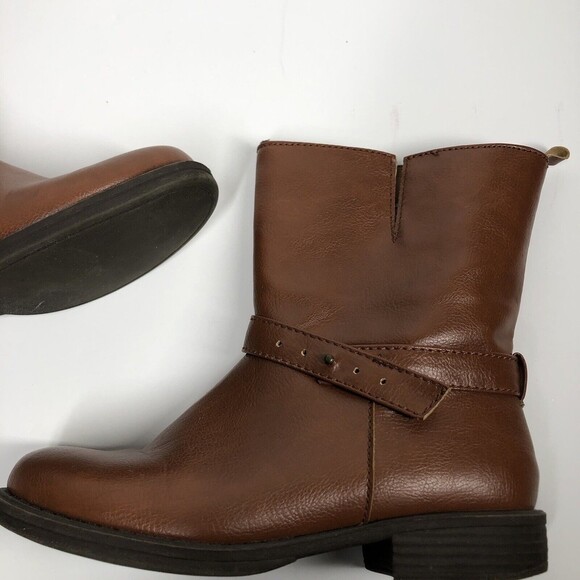 Gap Moto Boots Size 8 Brown Pull On Ladies Classic Western - Picture 2 of 7
